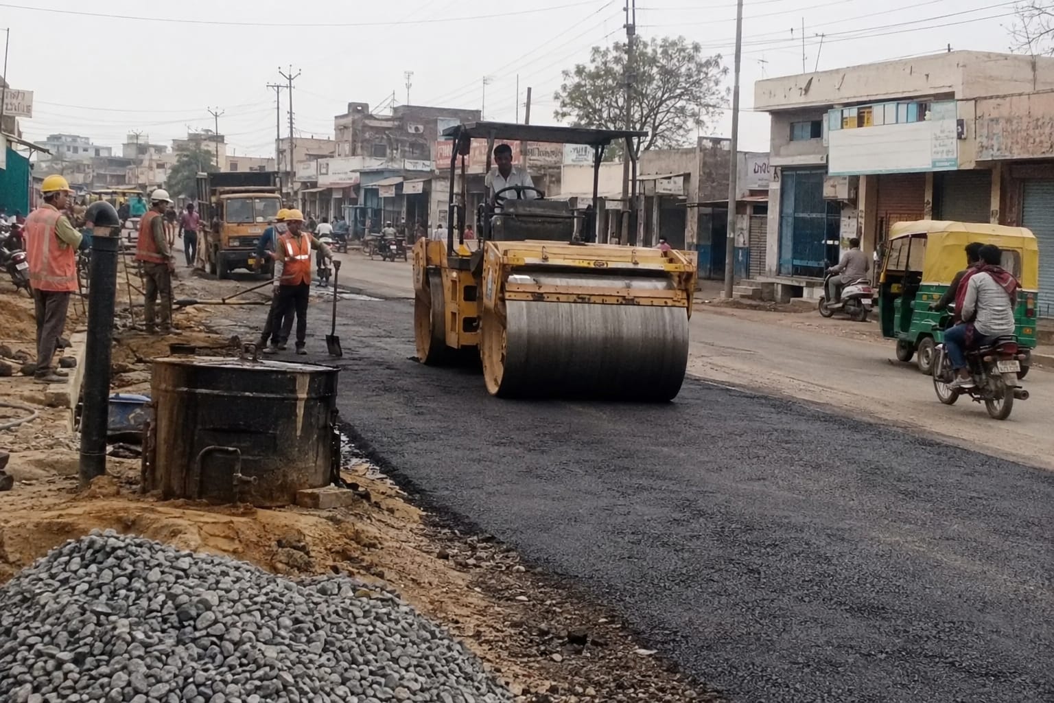 Illustrative image of road construction